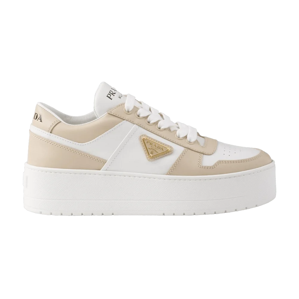Krossovki-Prada-Wmns-Downtown-Leather-Desert-White