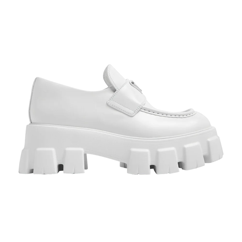 Krossovki-Prada-Wmns-Monolith-Loafer-White