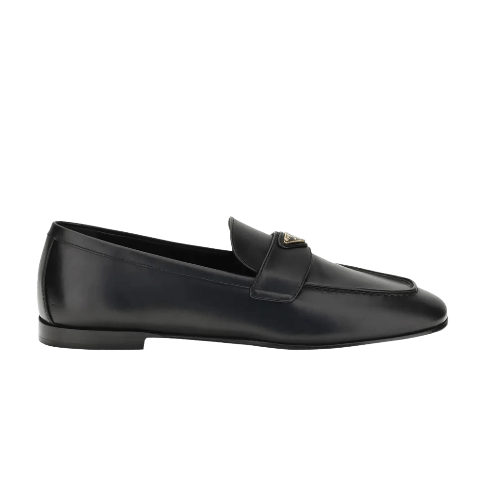 Krossovki-Prada-Wmns-Triangle-Logo-Loafer-Black