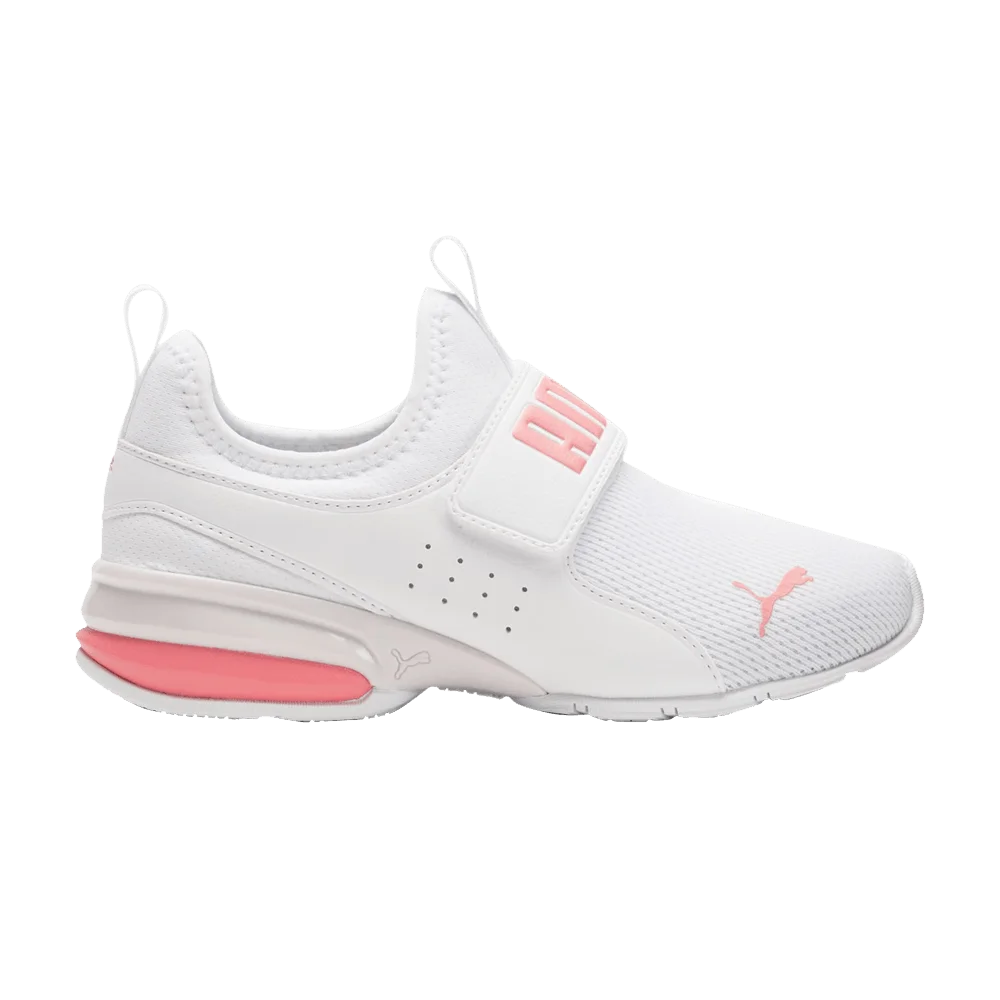 Krossovki-Puma-Axelion-Slip-On-Big-Kid-White-Carnation-Pink