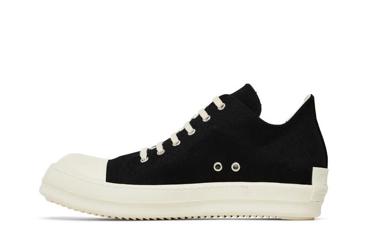 Krossovki-Rick-Owens-DRKSHDW-Fogachine-Cotton-Denim-Low-Black-Milk-2