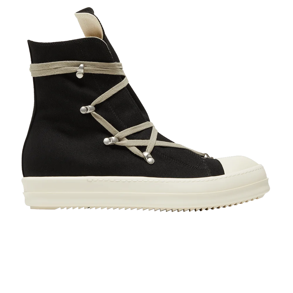 Krossovki-Rick-Owens-DRKSHDW-Strobe-Cotton-Denim-Hexa-High-Black-Milk