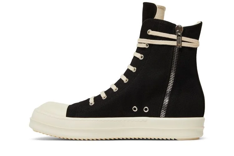 Krossovki-Rick-Owens-DRKSHDW-Strobe-Cotton-Denim-High-Black-Milk-2