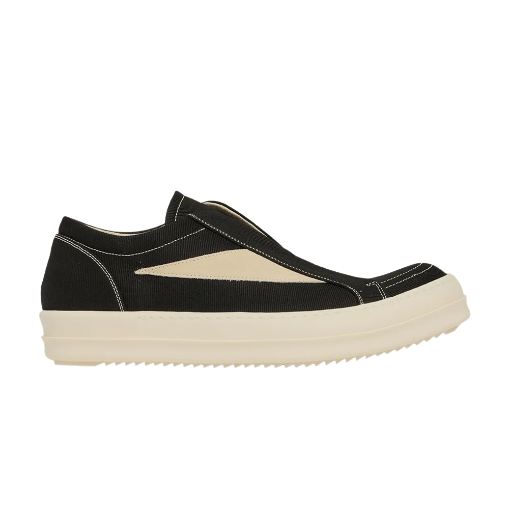 Krossovki-Rick-Owens-DRKSHDW-Vintage-Laceless-Low-Black-Milk