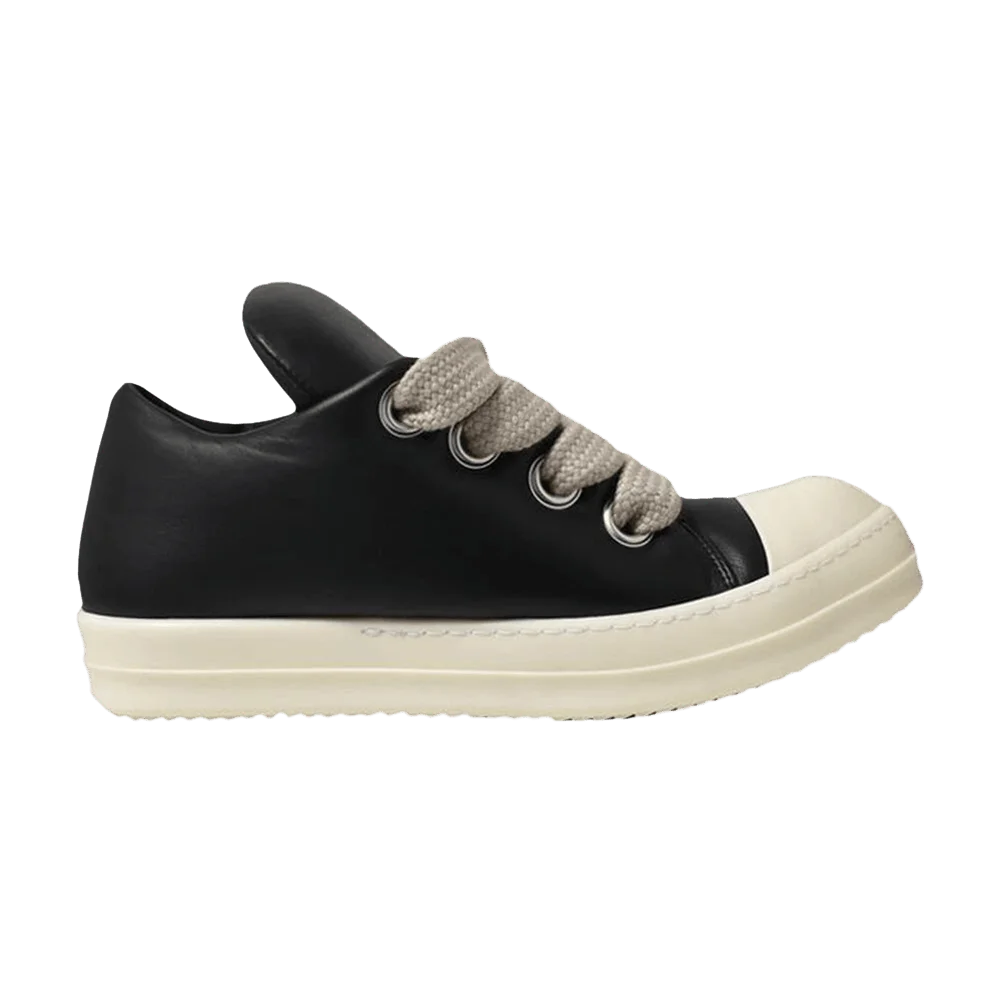 Krossovki-Rick-Owens-Wmns-Hollywood-Jumbo-Laced-Low-Black-Milk