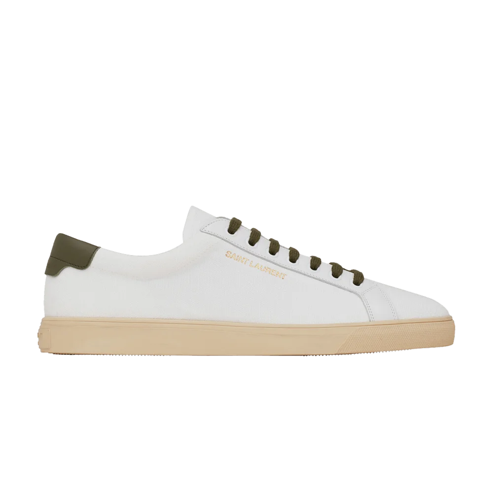 Krossovki-Saint-Laurent-Andy-White-Dark-Green