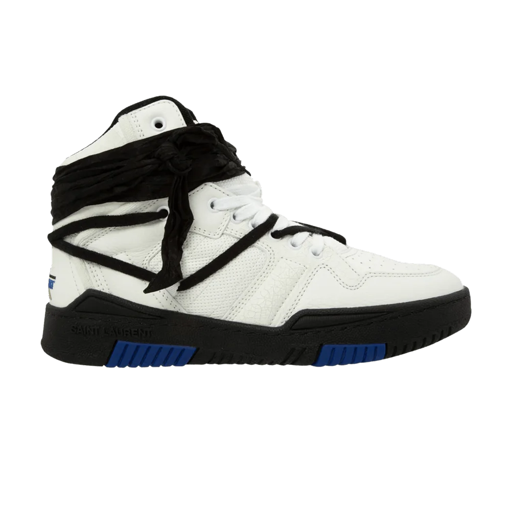 Krossovki-Saint-Laurent-Cure-High-White-Black-Blue