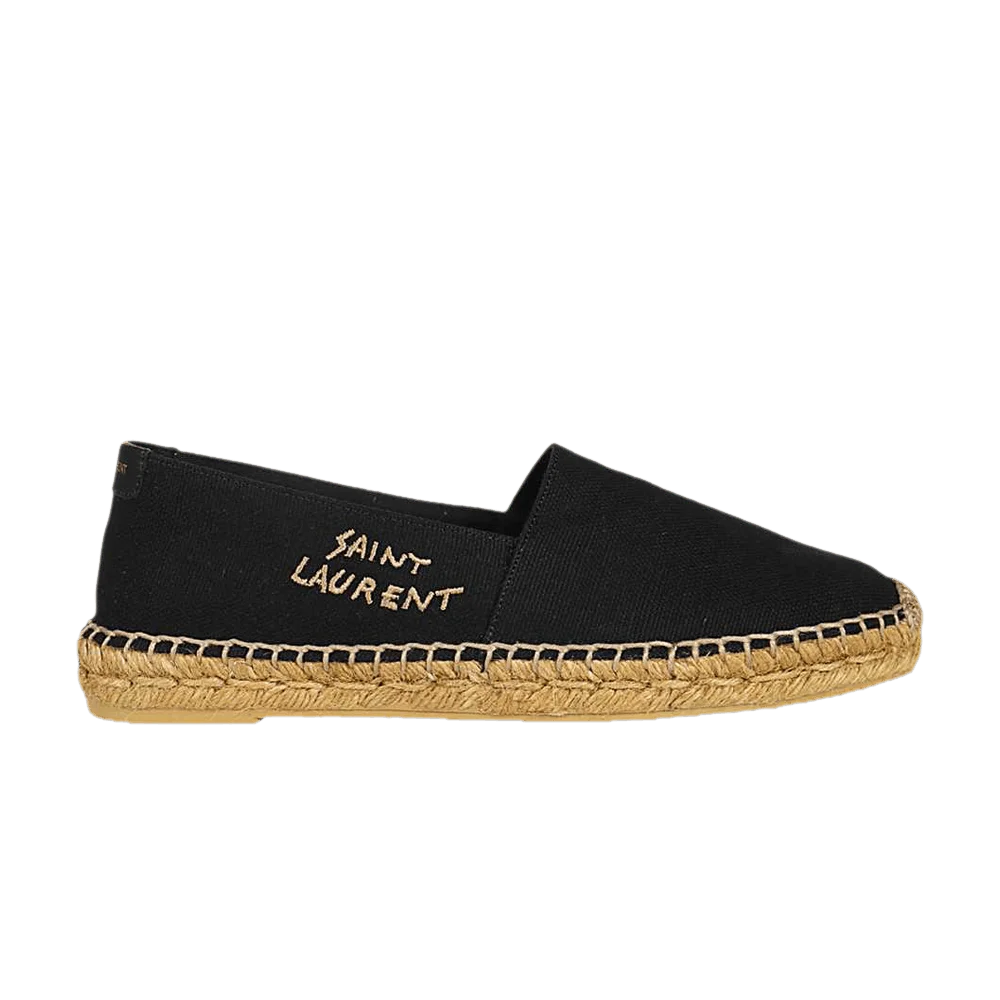 Krossovki-Saint-Laurent-Embroidered-Espadrille-Black
