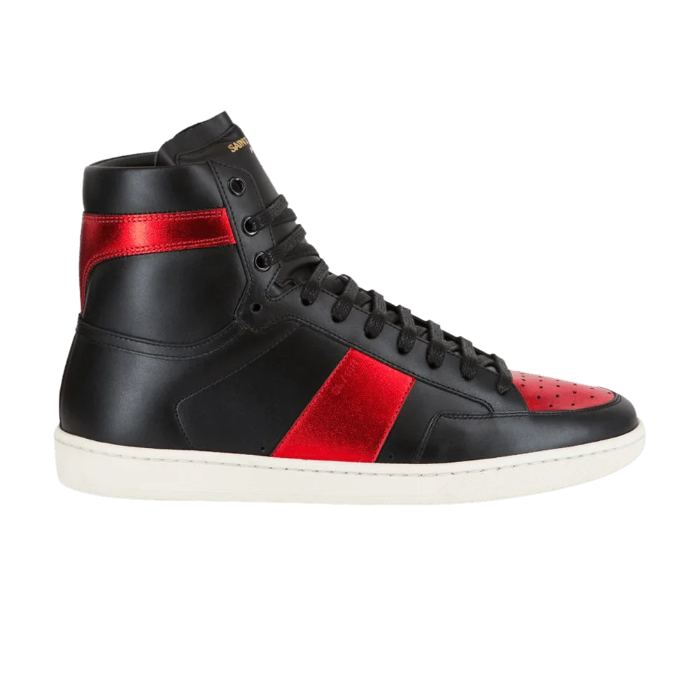 Krossovki-Saint-Laurent-SL-10-High-Black-Metallic-Red