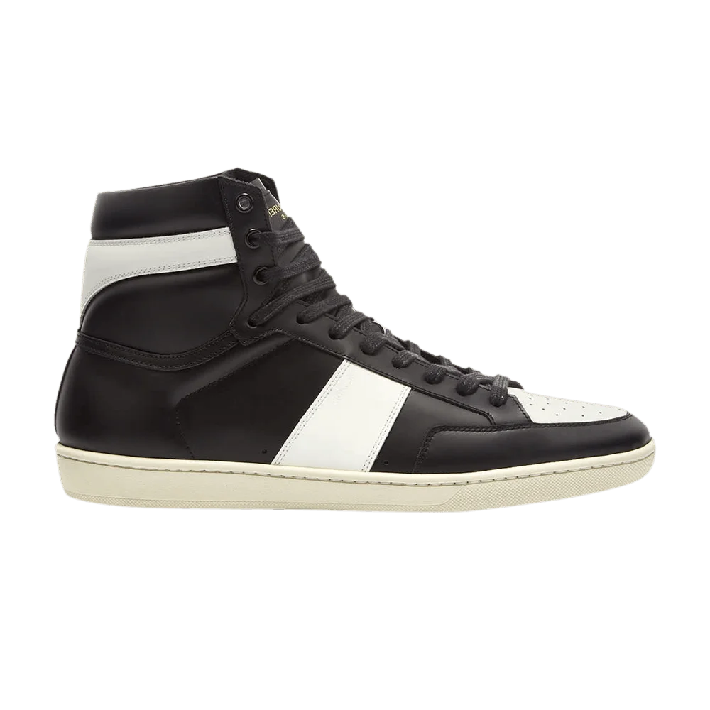 Krossovki-Saint-Laurent-SL-10H-High-Top-Sneaker-Black-White