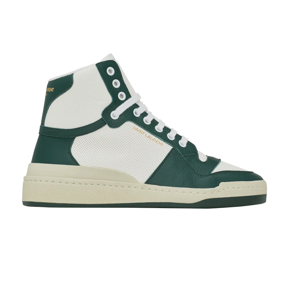 Krossovki-Saint-Laurent-SL-24-Mid-White-Dark-Green