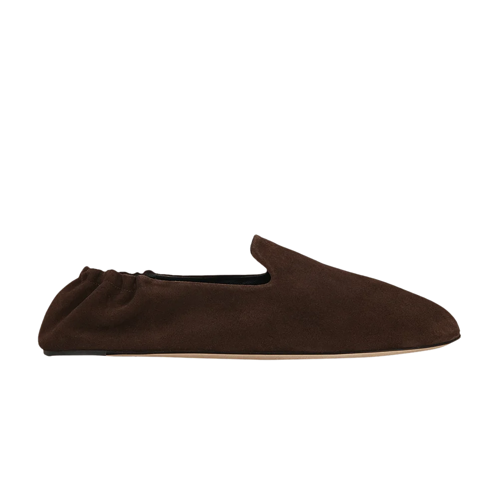 Krossovki-The-Row-Soft-Mocassin-Lacquer-Brown