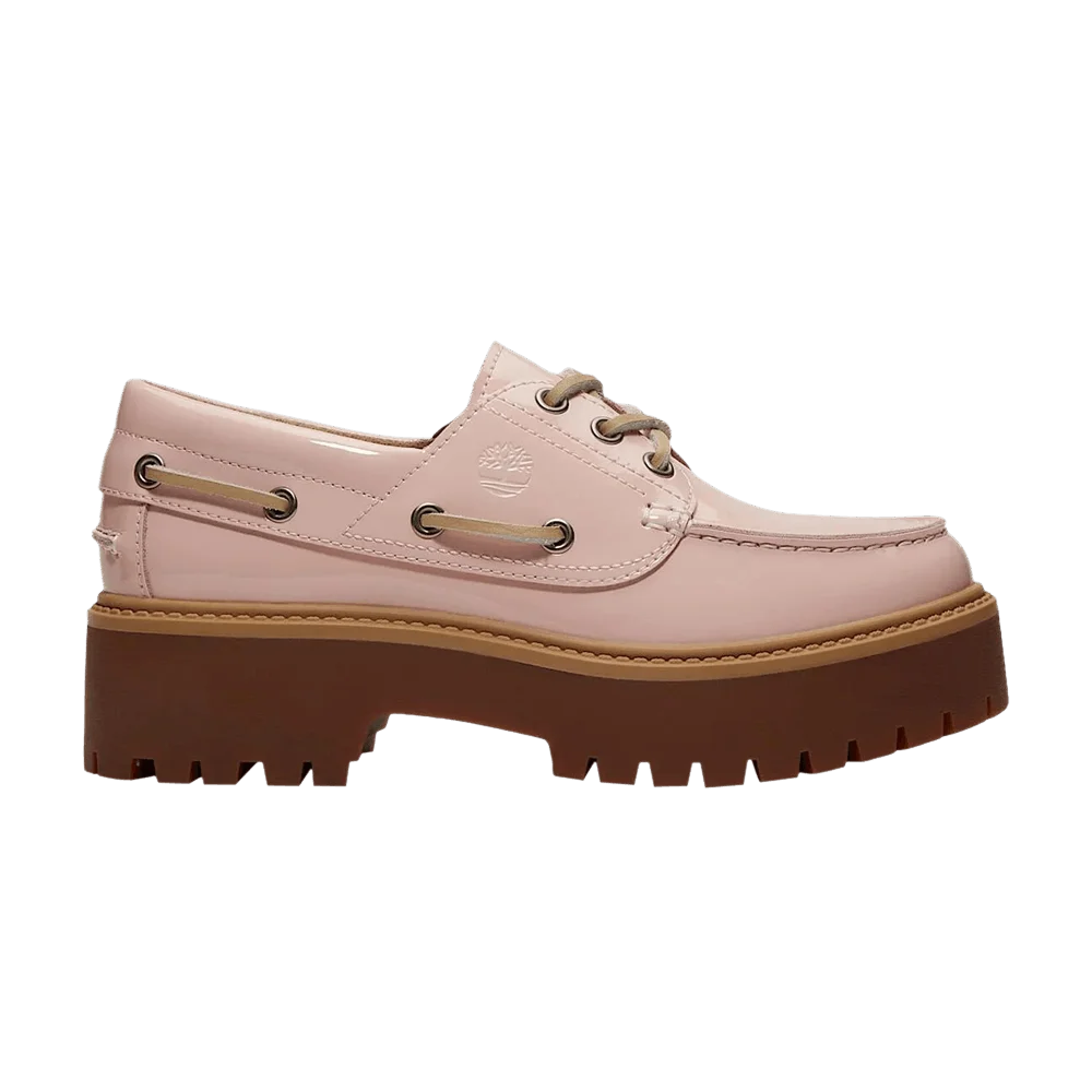 Krossovki-Timberland-Wmns-Stone-Street-Platform-Boat-Shoe-Patent-Leather-Light-Pink