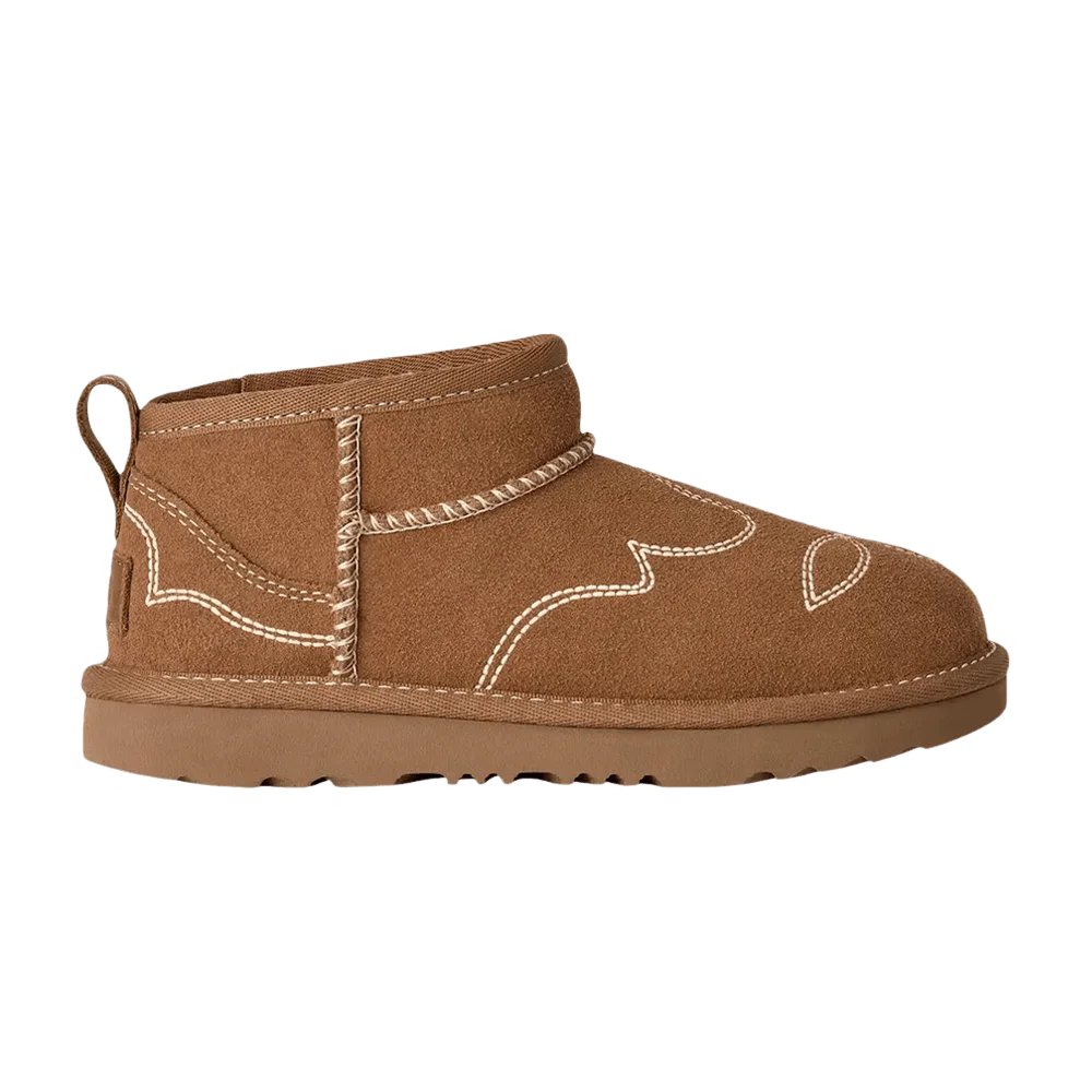 Krossovki-UGG-Classic-Ultra-Mini-Western-Kids-Chestnut
