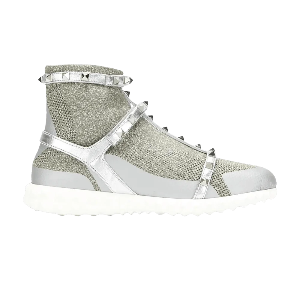 Krossovki-Valentino-Wmns-Rockstud-Bodytech-Sneaker-Silver