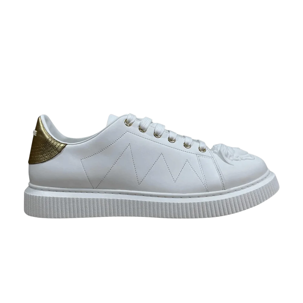 Krossovki-Versace-Medusa-Low-White-Gold