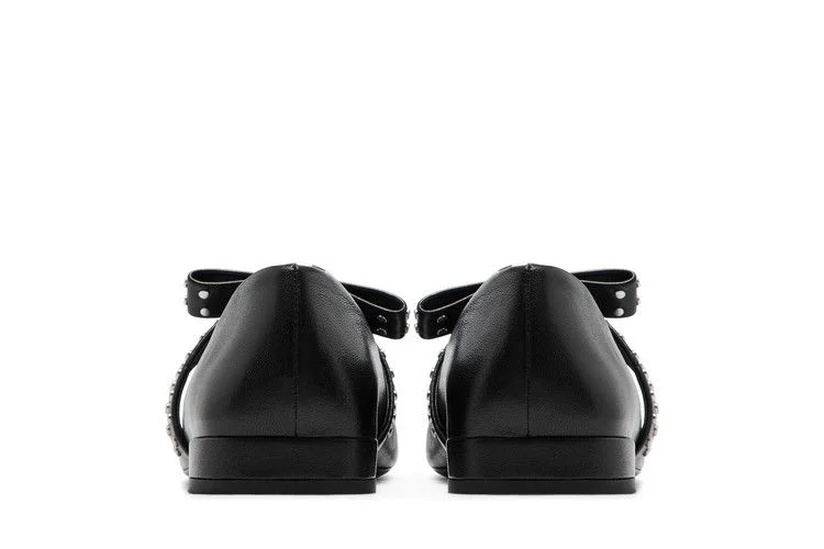 Krossovki-Versace-Wmns-Gianni-Ribbon-Studded-Ballerinas-Black-5