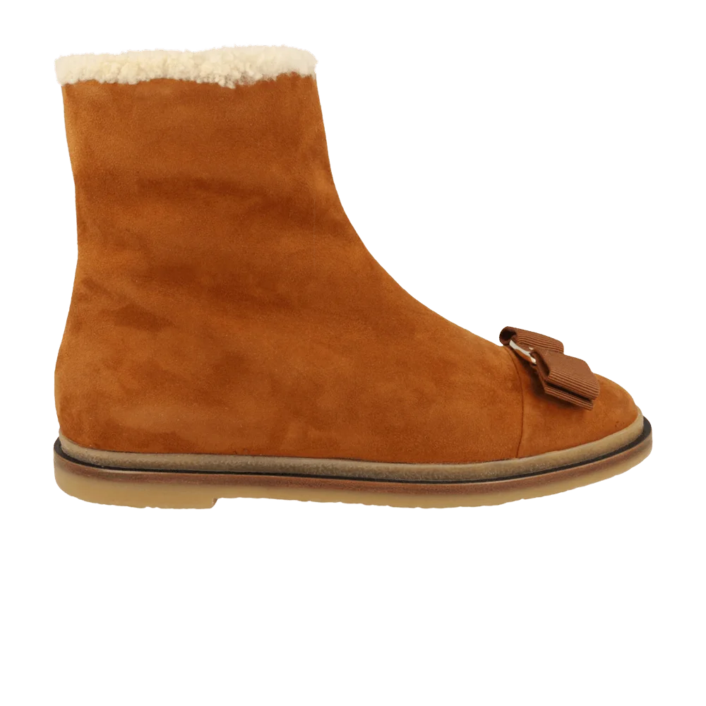 Krossovki-Wmns-Ferragamo-Lamo-F-Suede-Ankle-Bootie-Beige