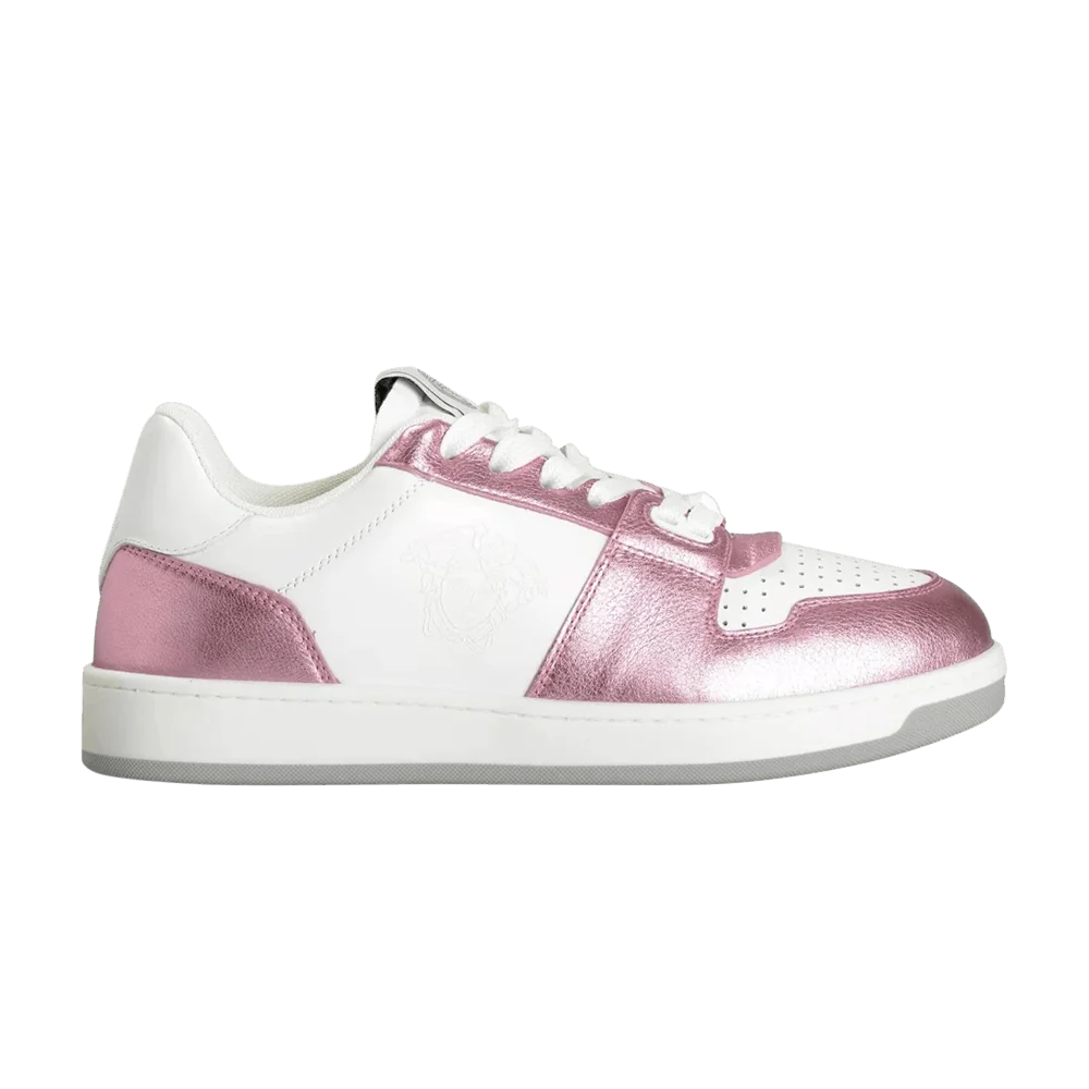 Krossovki-Wmns-Versace-Medusa-Low-White-Pink