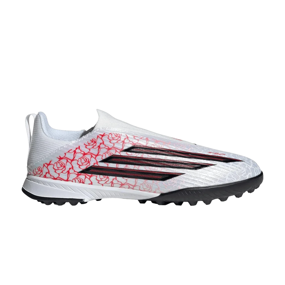 Krossovki-adidas-F50-League-Laceless-TF-GS-PS-Cloud-White-Core-Black-Lucid-Red