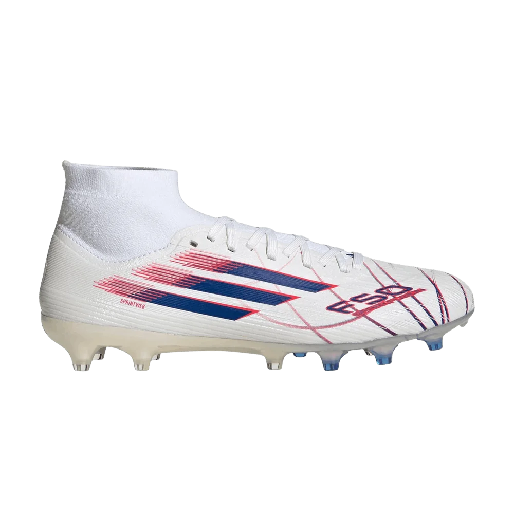 Krossovki-adidas-Wmns-F50-Sparkfusion-Pro-Mid-FG-AG-Cloud-White-Royal-Blue