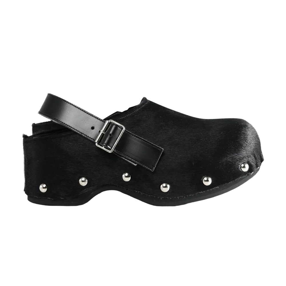 Sabo-Comme-des-Garcons-Comme-Des-Garcons-Wmns-Studded-Buckle-Clog-Black