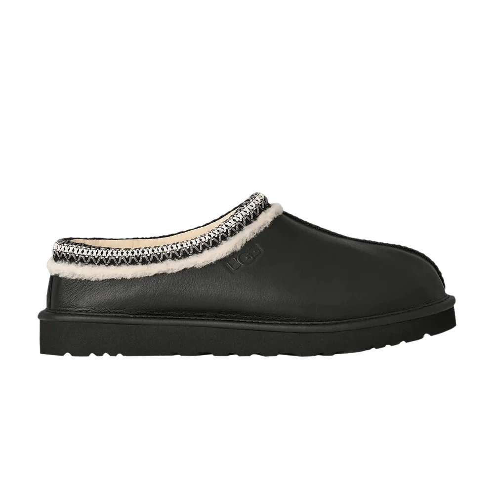 Sabo-UGG-Tasman-Leather-Slipper-Black