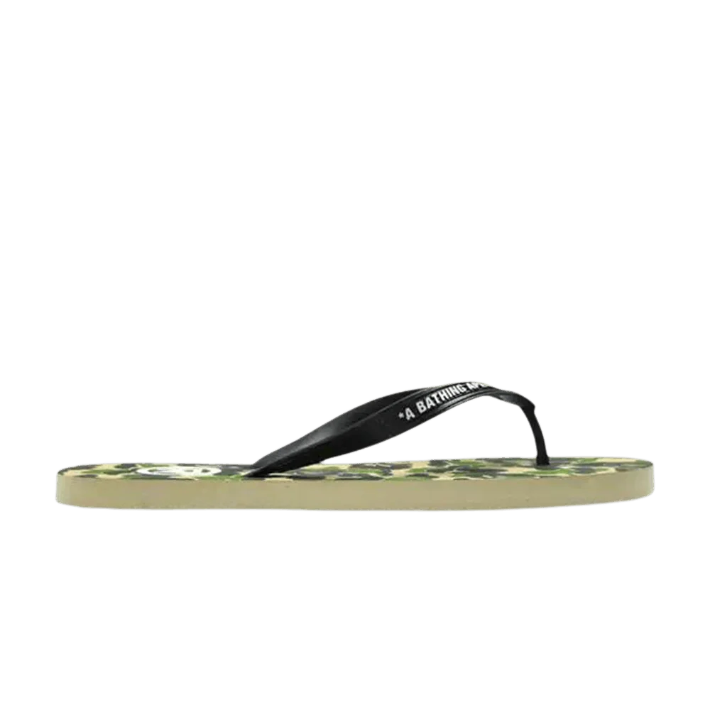 Sandalii-BAPE-ABC-Camo-Beach-Sandal-Green