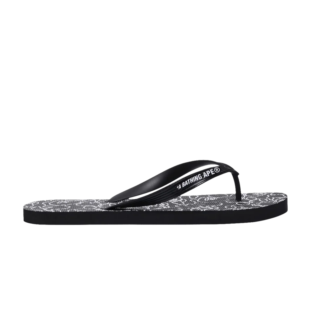 Sandalii-BAPE-Beach-Sandal-ABC-Neon-Camo-Black