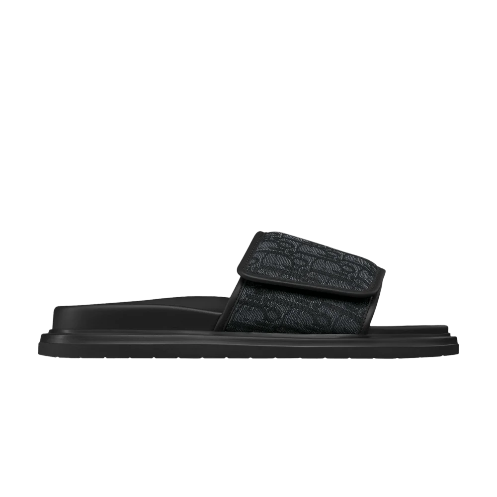 Sandalii-Dior-Aqua-Sandal-Dior-Oblique-Triple-Black