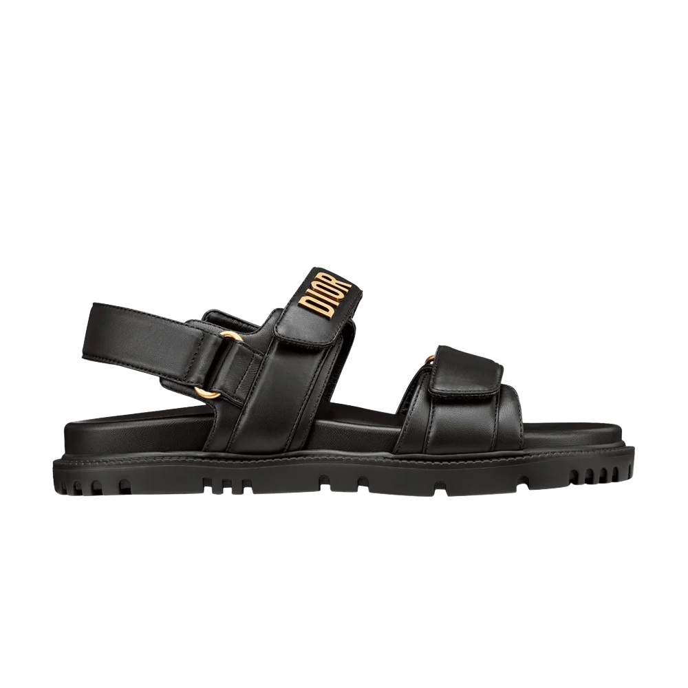 Sandalii-Dior-Wmns-Dioract-Sandal-Black-Gold