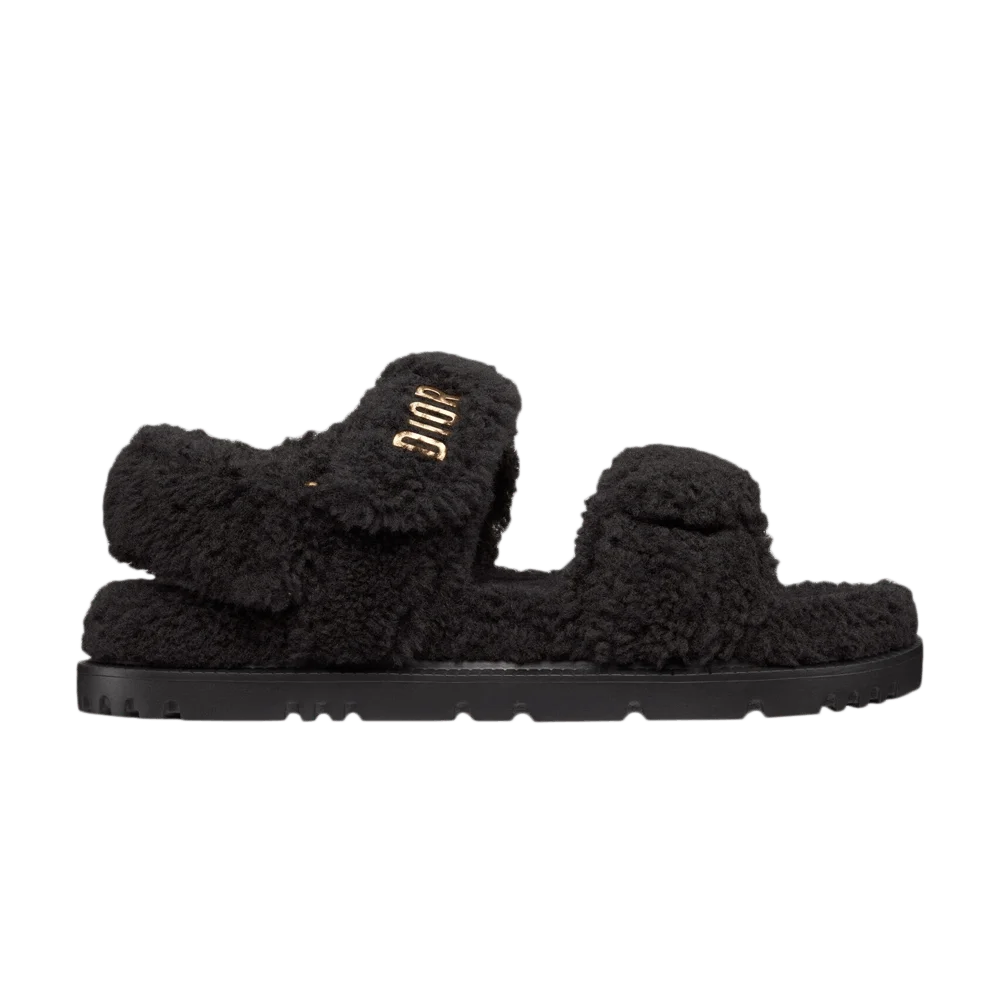 Sandalii-Dior-Wmns-Dioract-Sandal-Black-Shearling