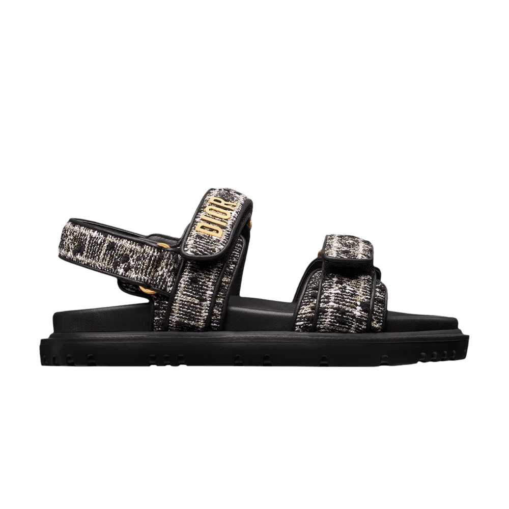 Sandalii-Dior-Wmns-Dioract-Sandal-Cannage-Tweed-Black