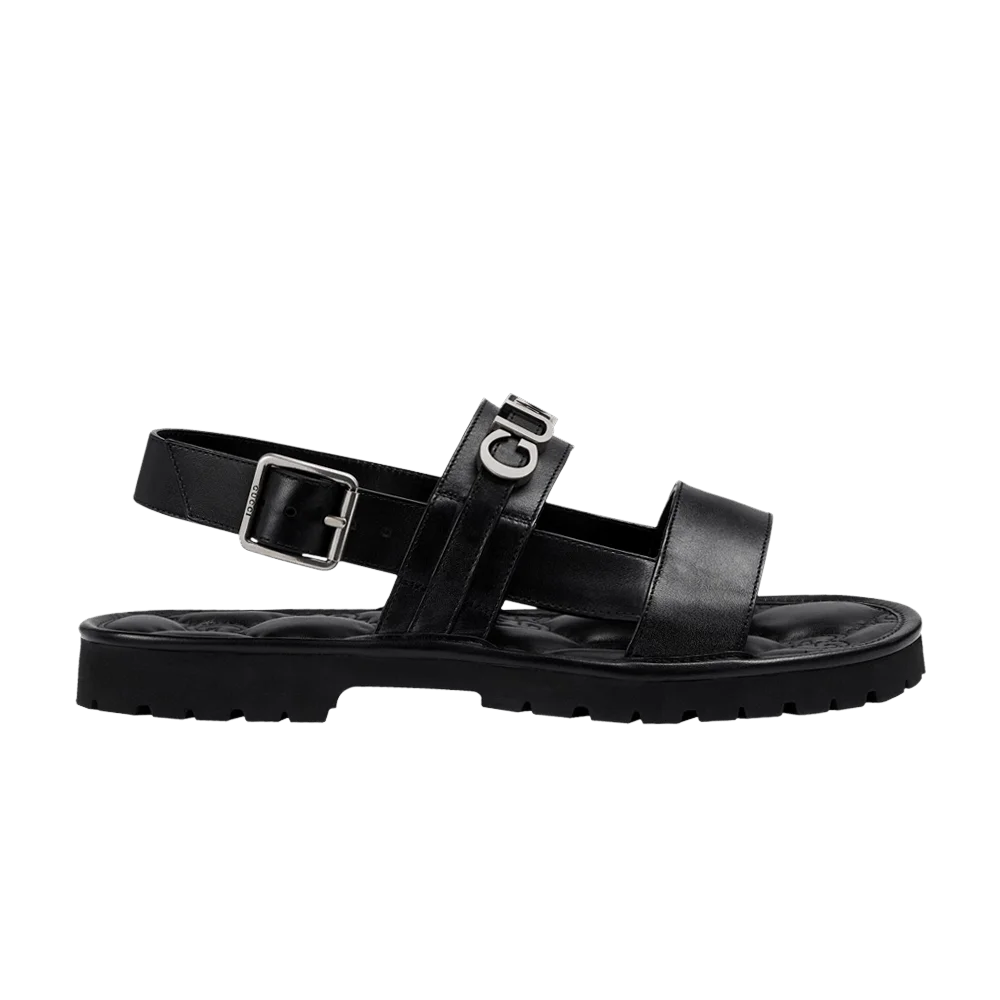 Sandalii-Gucci-Logo-Sandal-Black
