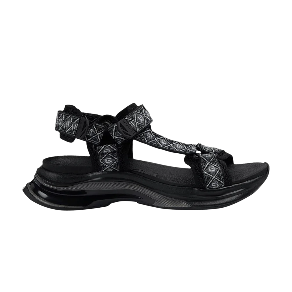 Sandalii-Gucci-Run-Sandal-Black-Grey