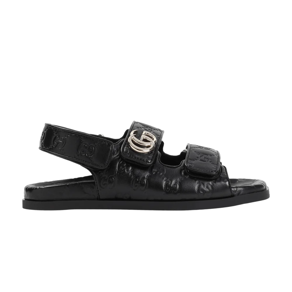 Sandalii-Gucci-Wmns-Double-G-Sandal-Black