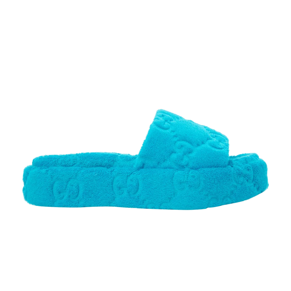 Sandalii-Gucci-Wmns-GG-Platform-Sandal-Blue