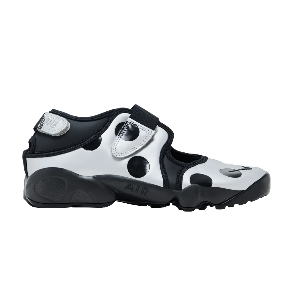 Sandalii-Nike-Wmns-Air-Rift-Polka-Dots-Black-Metallic-Silver