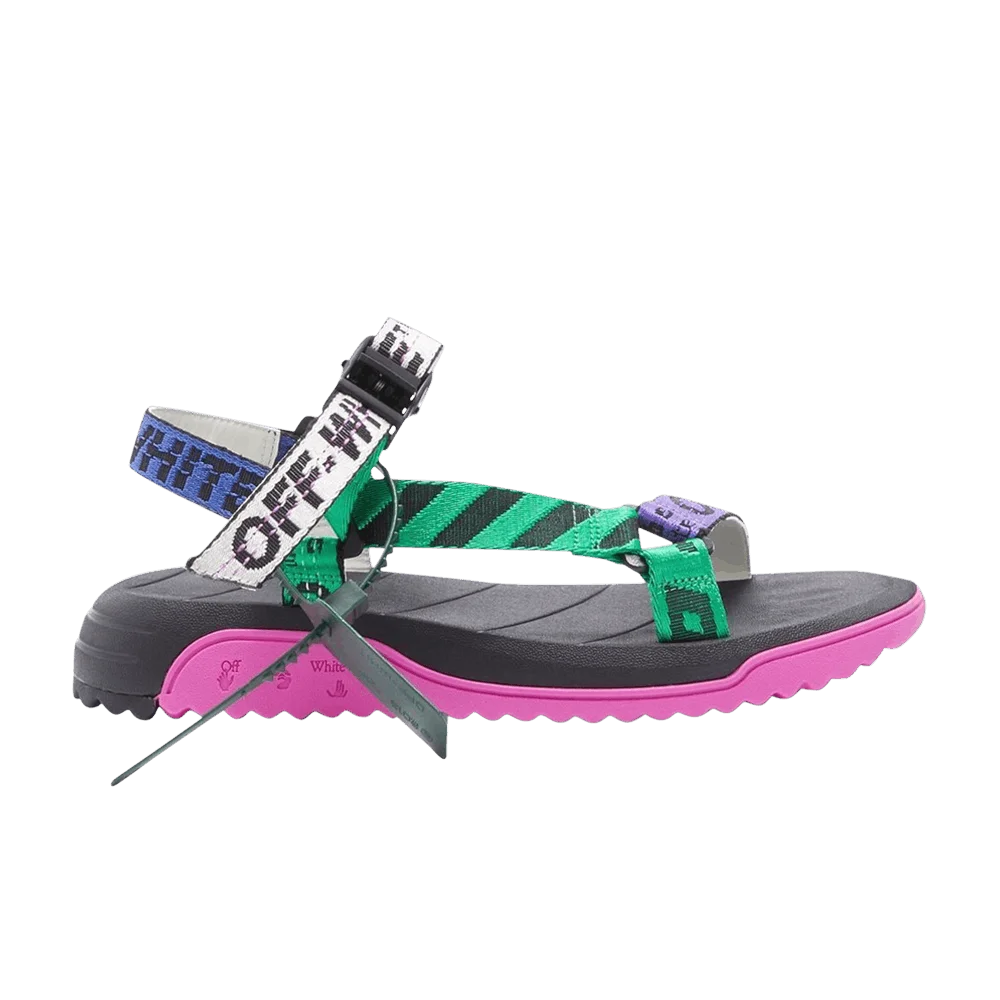 Sandalii-Off-White-Wmns-Trek-Sandal-Green-Fuchsia