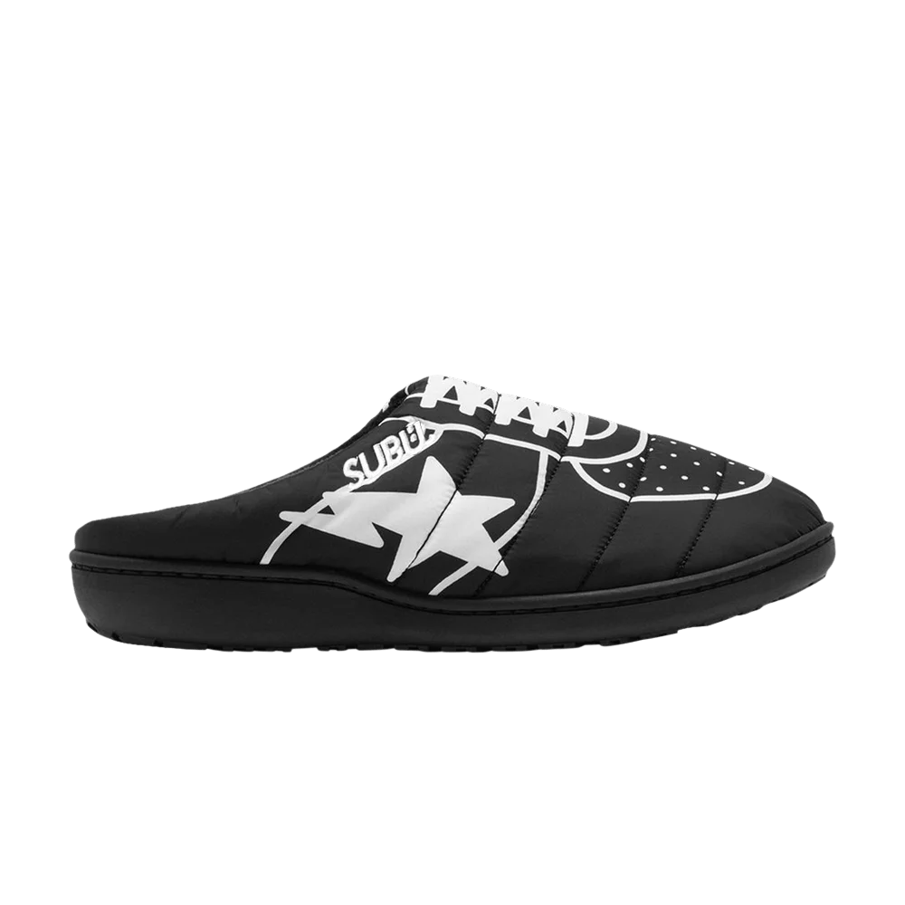 Sandalii-Subu-x-BAPE-Puffer-Sandal-Black