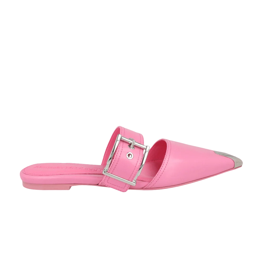 Tapochki-Alexander-McQueen-Wmns-Buckle-Leather-Mule-Sugar-Pink-Silver