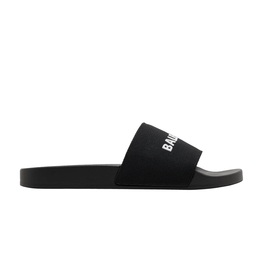 Tapochki-Balenciaga-Logo-Embroidered-Pool-Slides-Black-White