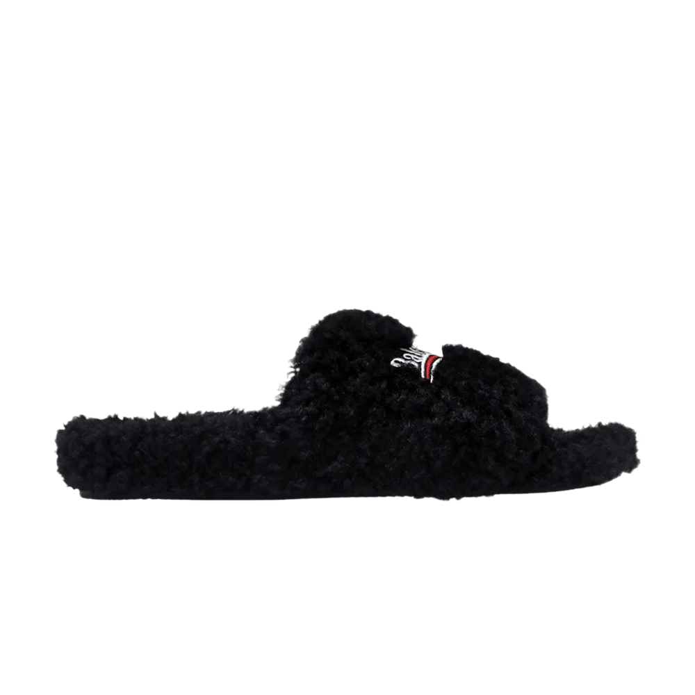 Tapochki-Balenciaga-Wmns-Furry-Slide-Black-White