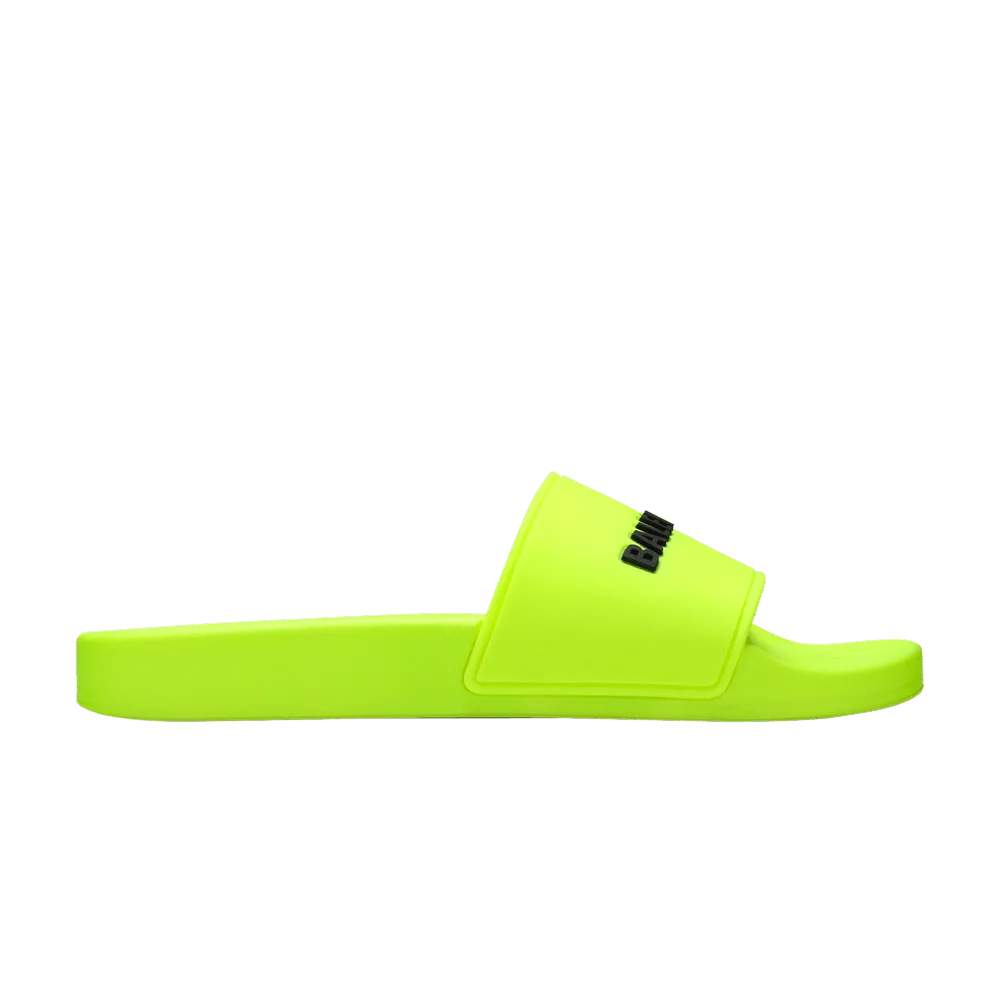Tapochki-Balenciaga-Wmns-Pool-Slides-Fluo-Yellow