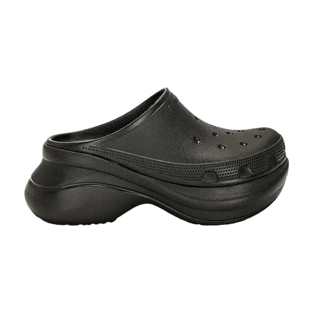 Tapochki-Balenciaga-x-Crocs-Rubber-Mules-Black