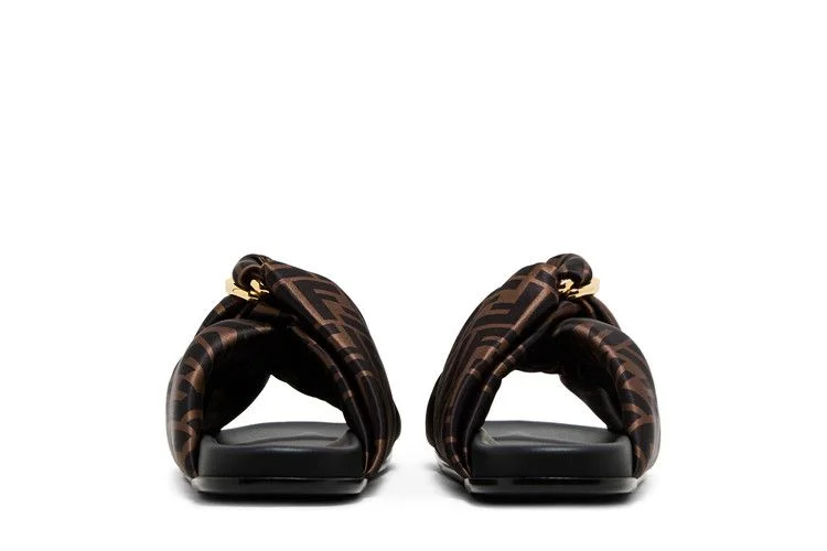 Tapochki-Fendi-Wmns-Feel-FF-Satin-Slide-Brown-5