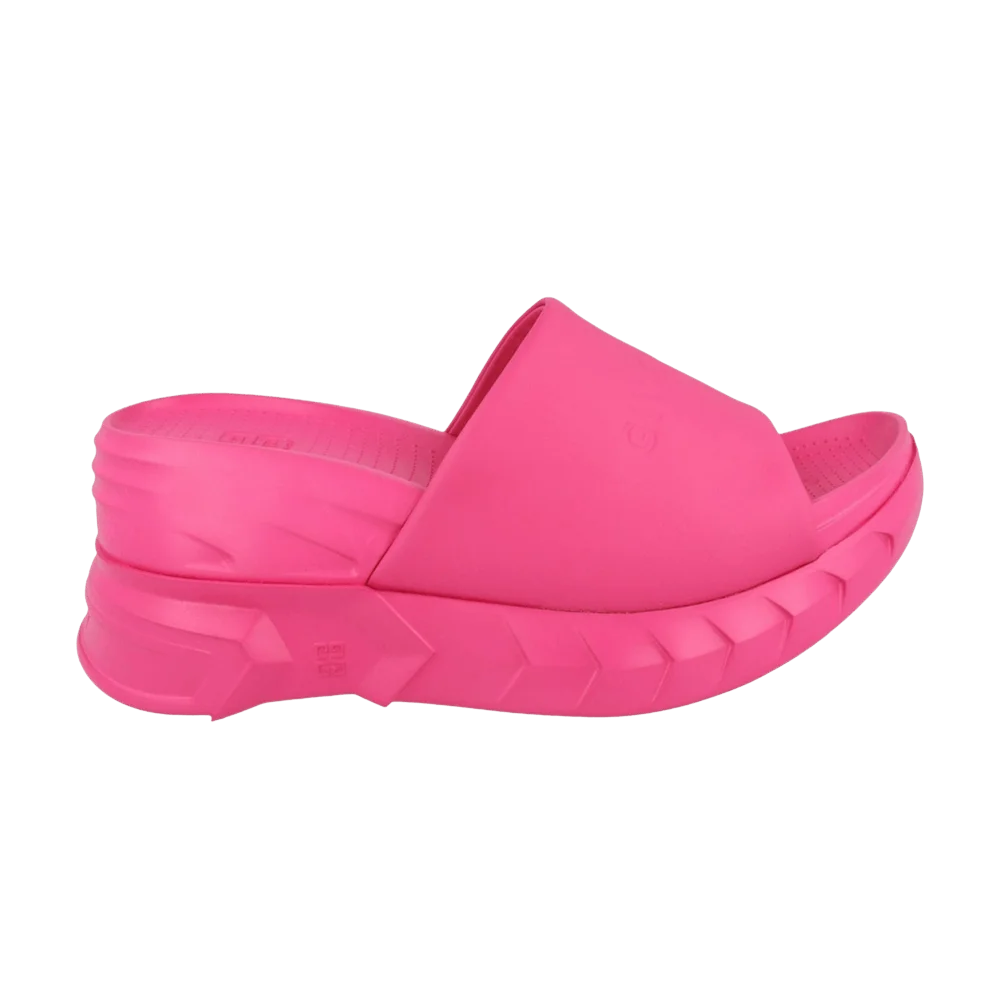 Tapochki-Givenchy-Wmns-Marshmallow-Wedge-Slide-Neon-Pink