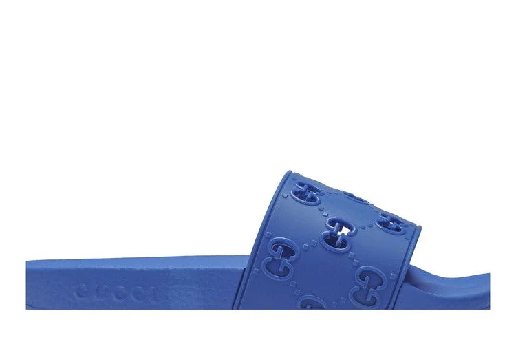 Tapochki-Gucci-GG-Rubber-Slide-Blue-1