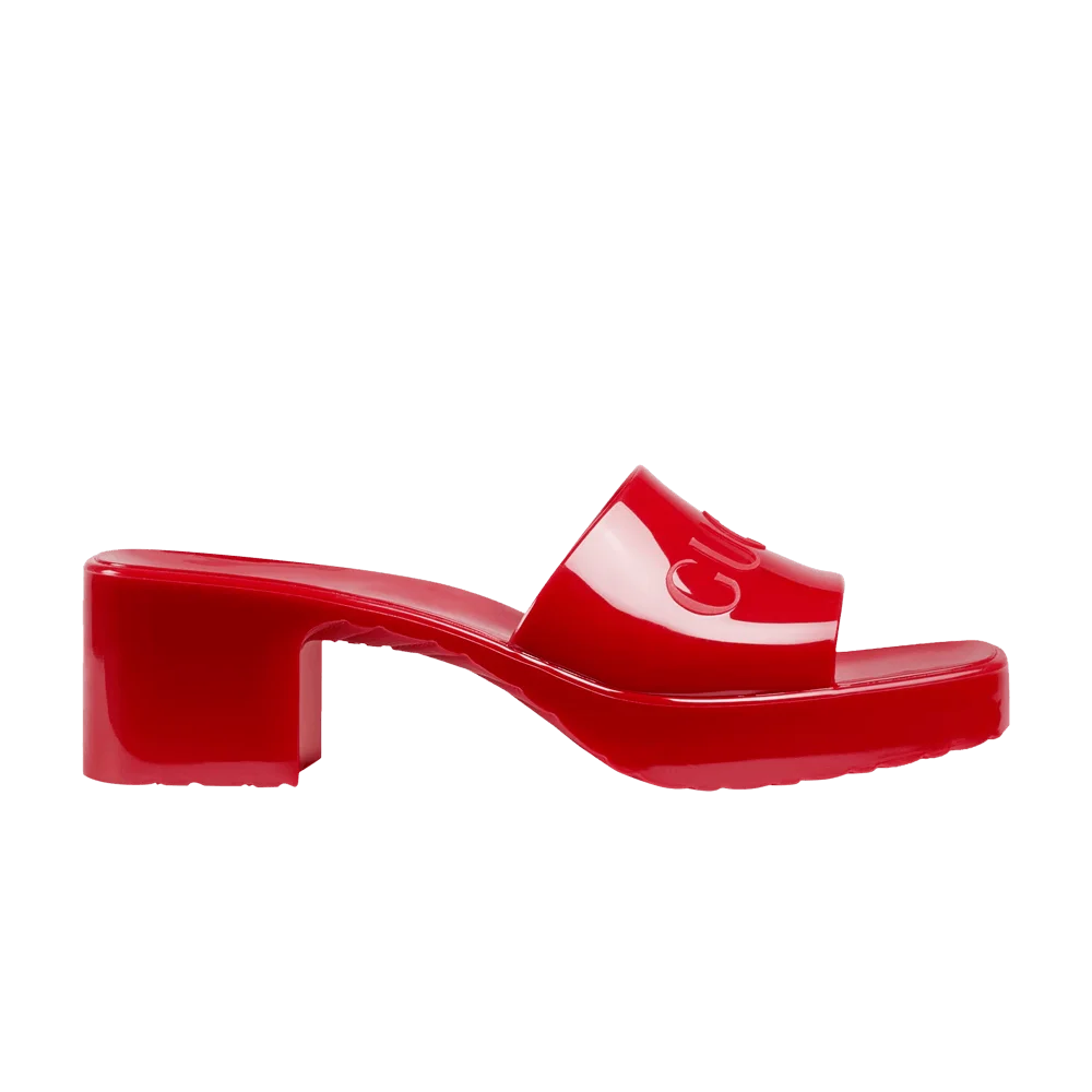 Tapochki-Gucci-Wmns-60mm-Slide-Sandal-Hibiscus-Red