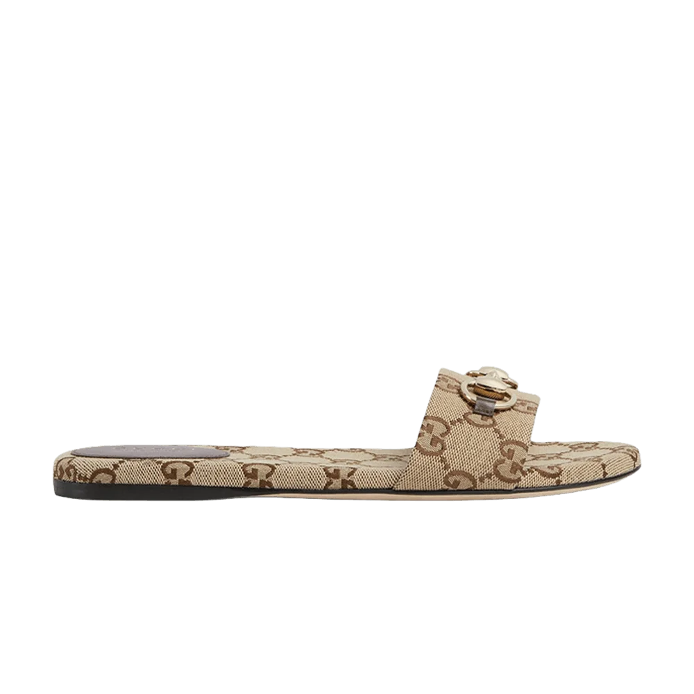 Tapochki-Gucci-Wmns-Horsebit-Slide-Sandal-Camel